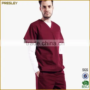 Scrubs Tops New Fashion Hospital Uniform for Doctor Men's Scrub Set/Medical Uniform for Men Doctor thumbnail-1