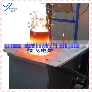 0.15T Electric Crucible Furnace Melting Furnace for Small Aluminum Melting Furnace thumbnail-1
