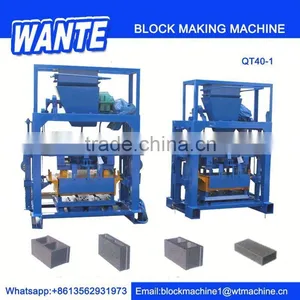 WANTE BRAND QT40-1concrete Block Machine Algeria With Quality Certification thumbnail-1