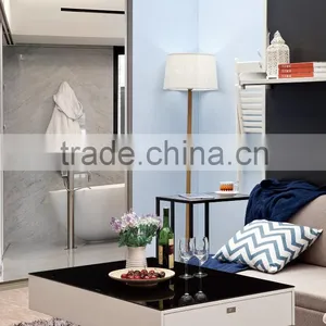 Multifunction Lift Coffee Table Adjustable Tea Table Design Expandable Tempered Glass Folding Dining Tables thumbnail-5