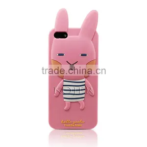 Newest Romane Hello Geeks 3D Cartoon Soft 3d Silicone Phone Case thumbnail-1