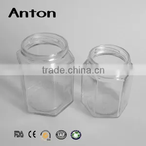 Various Capacity Footed Glass Storage Jar Sauce Bottles With Lid thumbnail-4