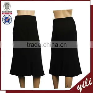 4 Side Stretch Fabric Black Ladies Office Skirt Style Ladies Office Uniform Skirts thumbnail-1