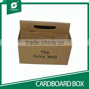 CUSTOM LOGO ECO-FRIENDLY KRAFT PAPER SIX PACK JUCIE CARRIERS WITH HANDLE thumbnail-1