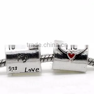 My Love Letter European Bead With Red Heart thumbnail-1