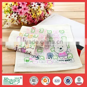 Cute Bear Small Hand Towel 100 Cotton Square Tea Towels Floral Lovely Baby Bath Towel thumbnail-3