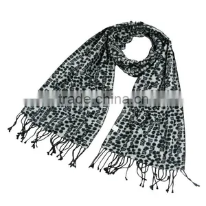 100% Silk Scarf Men Shawl With Tassel thumbnail-1