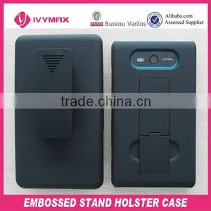 New Products 2013 Plastic Embossed Clip Combo Case for Nokia N820 Cell Phone Case thumbnail-1