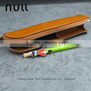 Genuine Leather Pen Holder Box With Zipper thumbnail-2