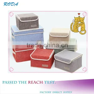 WBN-1: MuJia Wholesale Cotton and Linen Storage Box, Toys, Underwear, Clothes and Quilts Storage, thumbnail-1