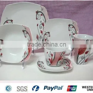 PASS TEST Brand Names of Dinner Sets, Germany Dinner Set Porcelain, Square Dinner Set thumbnail-2