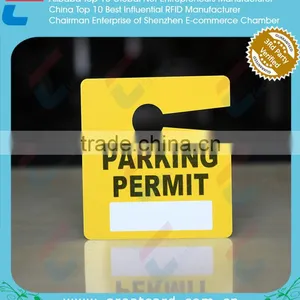 Custom PVC Tag With Hook for Parking and Doors thumbnail-1