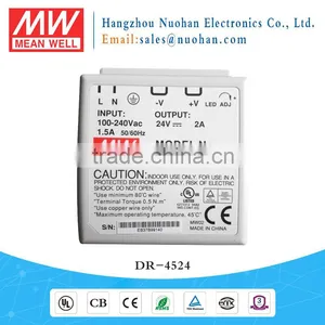 Mean Well 45W 24V Industrial DIN Rail Power Supply/24V 2A DIN Power Supply/45W Industrial Power Supply Supplier's Choice thumbnail-1