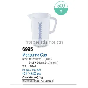 500ml Best PP Polypropylene Plastic Measuring Cup With Clear Scale Kitchenware Tools Measurement Instrument thumbnail-1