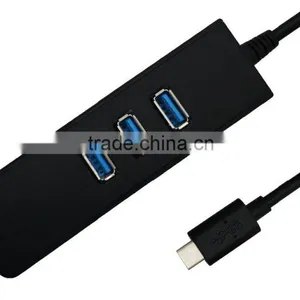 USB3.1/Type-C to USB3.0 Adapter Connector Hub 2pcs/lot 3 * USB3.0 Ports And1* Lan Port for Macbook Chromebook thumbnail-5