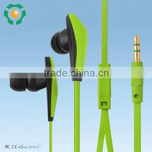 Flat Cable in Ear Earphones Promotion Stereo Earphone Custom Logo in Bulk thumbnail-1