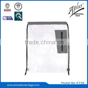 Transparent Pvc Drawstring Backpack Bag thumbnail-4