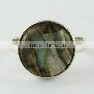 Exotic !! Blue Fire Labradorite 925 Sterling Silver Ring, Silver Jewellery Wholesale, Handmade Silver Jewellery thumbnail-2