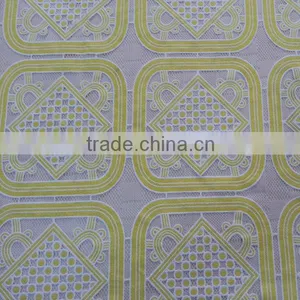 YH006# 2015 China Supplier Cotton Polyester Burning Flower Lace Fabric for Fashion Dresses thumbnail-4