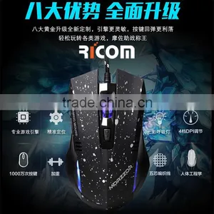 Ricom the Most Popular Wired Mouse,best Cool Design Gaming Mouse,new Model Gaming Mouse--GM09--Shenzhen Ricom thumbnail-6