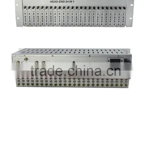 CATV RF Modulators 24 Fixed Channels in 1 Chasis Rack Modulator thumbnail-1