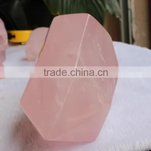 Hand Made Rose Quartz Natural Carved Stone Skull for Healing Wands thumbnail-3