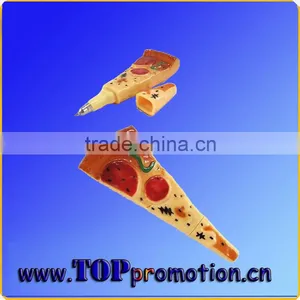 Fashion Plastic Pizza Shape Ball Point Pen Custom Ball Pen thumbnail-1