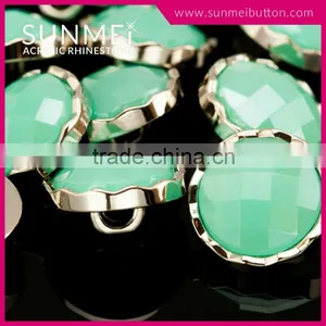 Bulk Wholesale Opal Hematite Rhinestone Fashion Buttons thumbnail-5