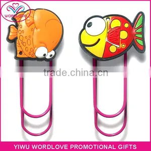 Halloween Design 3D Shaped Soft PVC Paper Clip Bookmark for Sale thumbnail-2