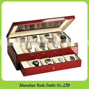 Most Popular Wooden Watch Packaging Case Custom Handmade Mdf Watch Box thumbnail-1