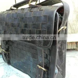 Pure Leather Office Bags/real Leather Briefcase/handmade Leather Briefcase thumbnail-2