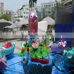 Rotating Swing Rides Carp Jumps Over the Dragen Gate Amusement Children Games thumbnail-5