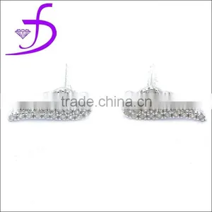 Wholesale Costume Jewelry Fashion 925 Silver Jewellery Angel Wing Ear Studs thumbnail-1