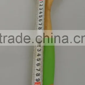 2015 Best Christmas GiftColorful Silicone Handle Bamboo Wooden Spatula and Spoon Set thumbnail-2