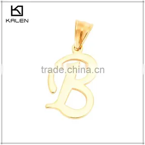 Golden Alphabet Letter Pendant Jewelry thumbnail-2