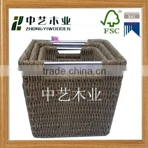 2015 China Suppliers Customized FSC Adorable and Useful Wicker Picnic Basket Wholesale thumbnail-5