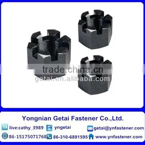 Carbon Steel DIN979 Hexagon Slotted and Castle Nuts Zinc Plated and Black thumbnail-3