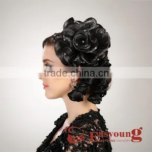 Hair Bun Cover, Change Synthetic Hairpieces Accessories for Bride thumbnail-2