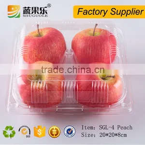 High Quality Fruit Clamshell Packaging Box for 4pcs Peach thumbnail-3