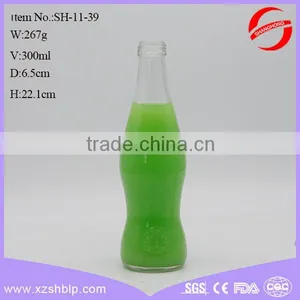 350ml Clear Long Neck Beverage Glass Bottle With Screw Top thumbnail-4