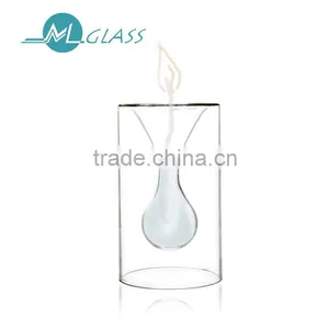 Cheap Heat Resistant Stainless Steel Candle Holder Glass thumbnail-1