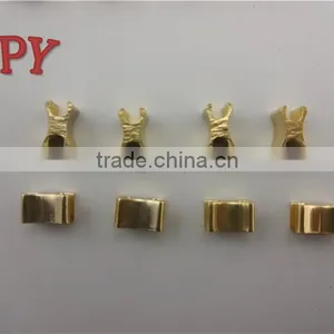 Zipper Brass Metal H Type Bottom Stop and U Type Top Stop thumbnail-1
