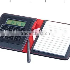 Hot Selling Waterproof Customized Color&size Leather Folder With Calculator thumbnail-2