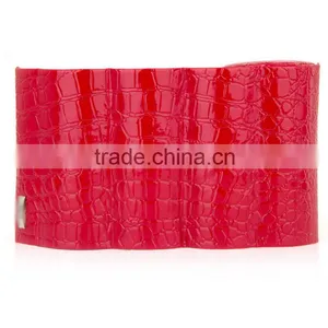 Wholesale Custom High-grade PU Leather Jewelry Box, Cylindrical Powder Box, Red Storage Box thumbnail-2