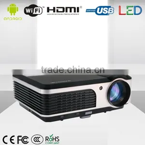 3800lumen HD LED Android Home Theater Projectors With HDMI TV USB VGA Video Port thumbnail-1