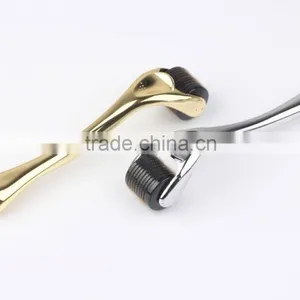 Hot Selling Face Skin Care Golden,silver Color Derma Roller With OEM Serivce -L015 thumbnail-1