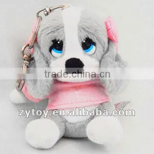 Mini Plush Dog Keychain OEM thumbnail-1