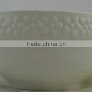 Wholesale Product Beutiful Bone China Embossed Round Edge Bowl .cheap Porcelain Round Edge Bowl,beautiful Bowl thumbnail-2