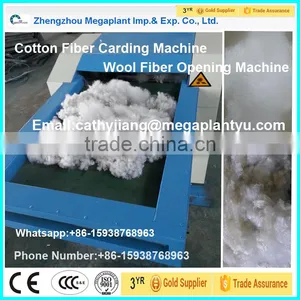 Polyester Wool Cotton Fiber Opening Carding Machine With Lowest Price thumbnail-5
