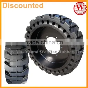 Hot Sale Skid Loader Solid Tires 9.00-16 10x16.5 12x16.5 for Bobcat India With Rims thumbnail-1